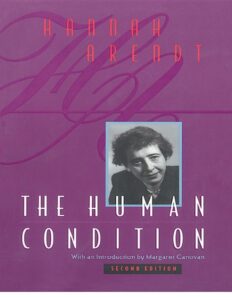 Arendt, The Human Condition