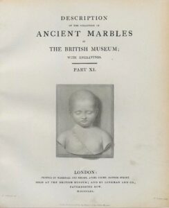 Combe, Hawkins, Cockerell, Birch, A Description of the Collection of Ancient Marbles in the British Museum Vol 11 – cover