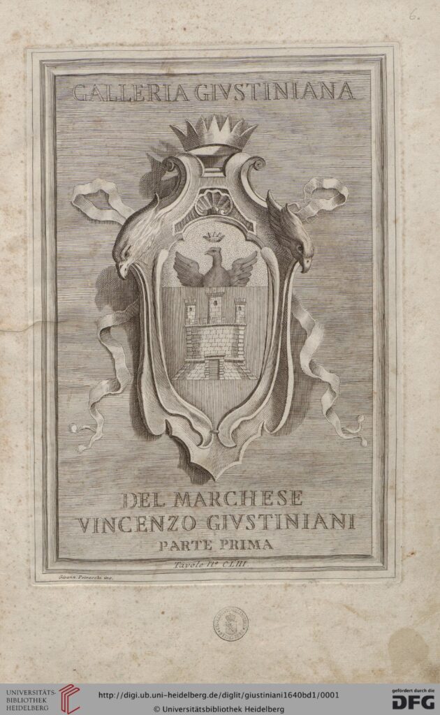 Giustiniani, Galleria Givstiniana Del Marchese Vincenzo Givstiniani (1640) Vol 1