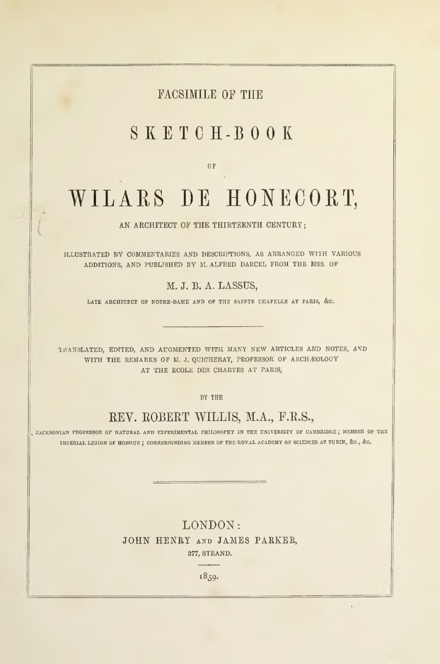 de Honnecourt, Sketchbook