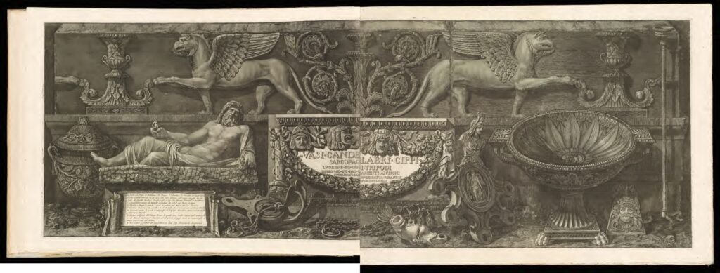 Piranesi, Vasi, candelabri, cippi, sarcofagi, tripodi, lvcerne ed ornamenti antichi