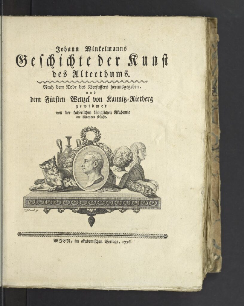 Winckelmann, Geschichte der Kunst des Alterthums (1776)