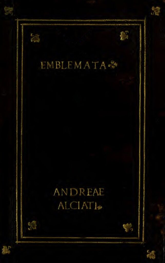 Andrea Alciati, Emblemata, Lyon 1548 – binding